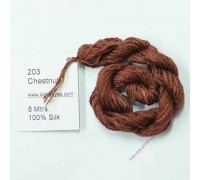 Шёлковое мулине Dinky-Dyes S-203 Chestnut